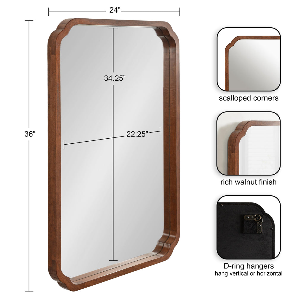 Marston Wood Framed Wall Mirror