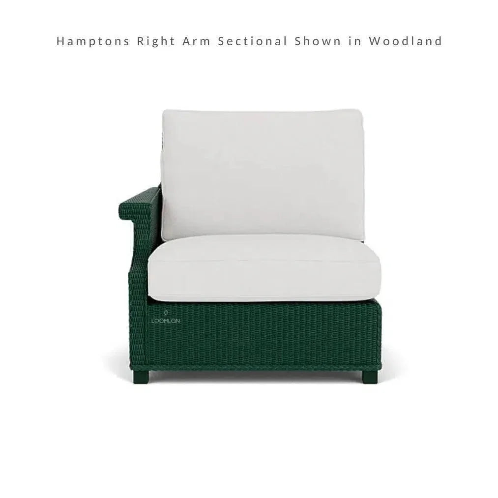 Hamptons Outdoor Wicker L-Shaped Sectional With Table