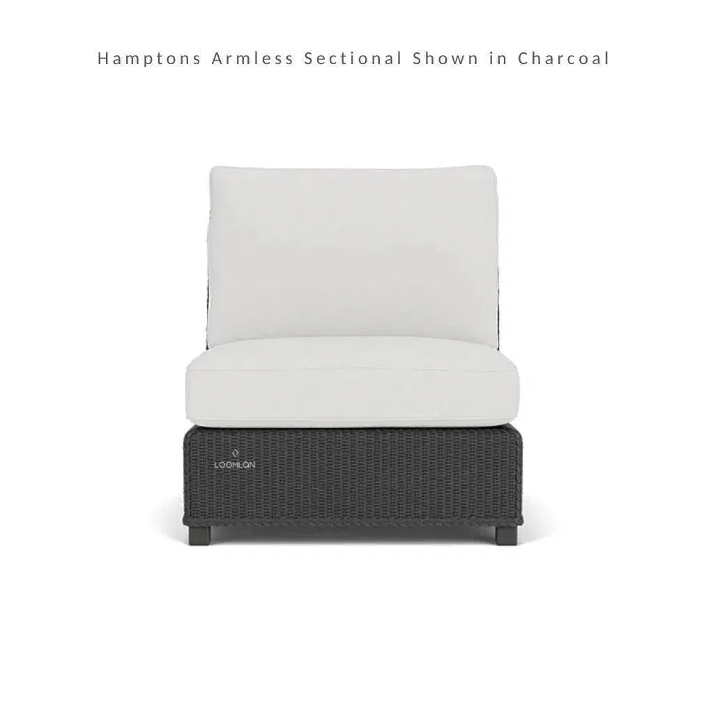 Hamptons Outdoor Wicker Sectional with Coffee Table Set