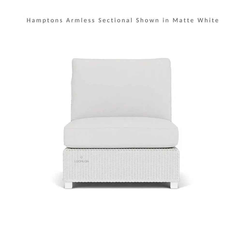 Hamptons Outdoor Wicker Sectional with Coffee Table Set