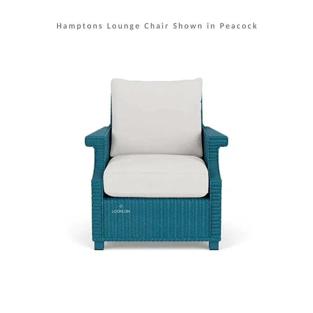 Hamptons Outdoor Wicker Sectional Sofa with Lounge Chair Set