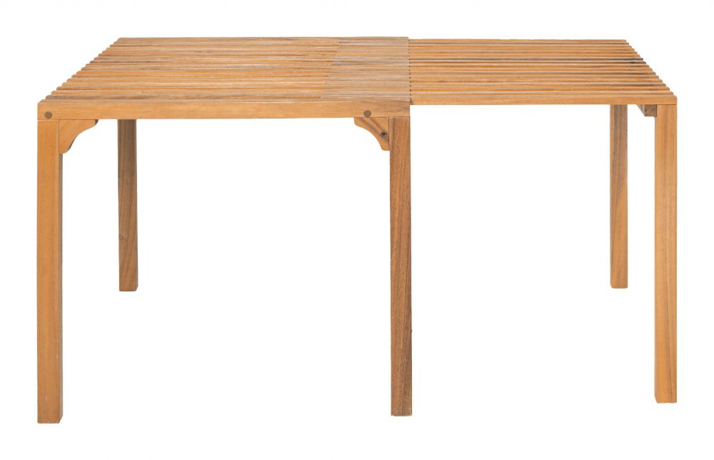 Riviera Natural Wooden Extendable Outdoor Dining Table