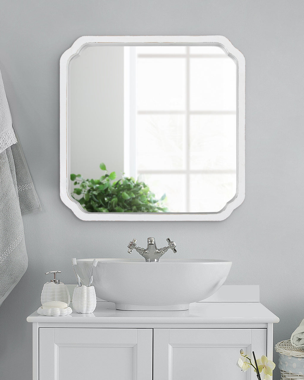 Marston Wood Framed Wall Mirror
