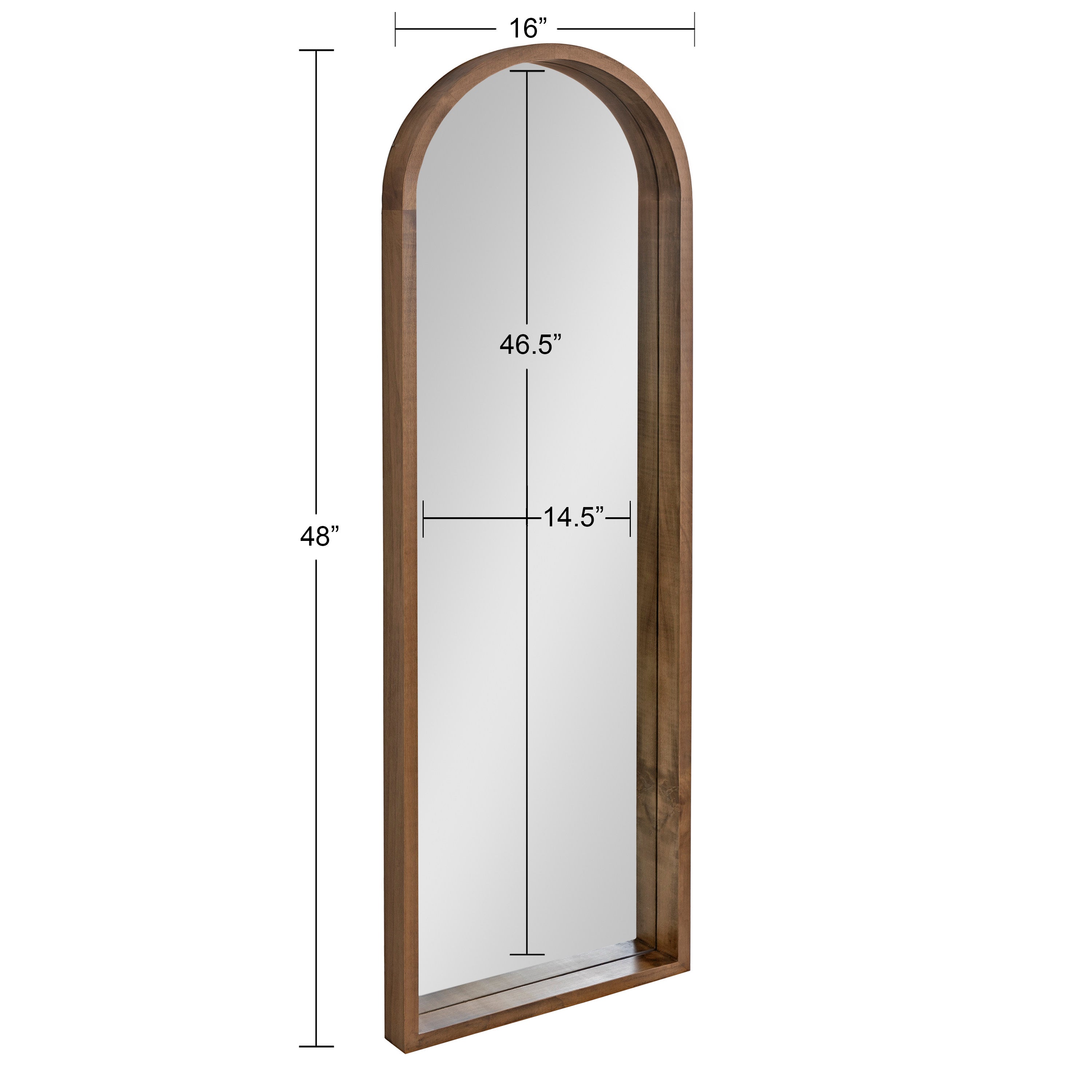 Hutton Wood Framed Arch Mirror